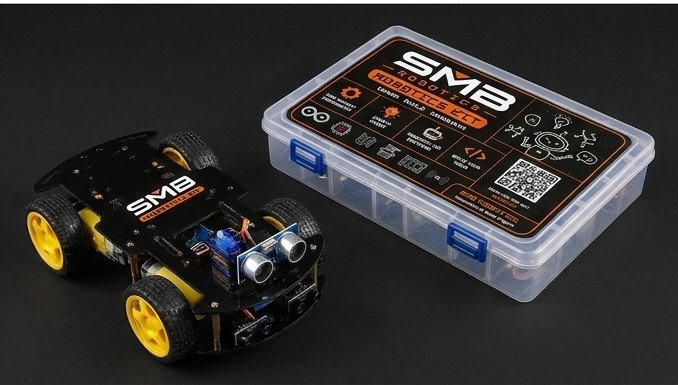 4WD DIY Robot Car Kit 3 in 1 Package - SMB Robotics
