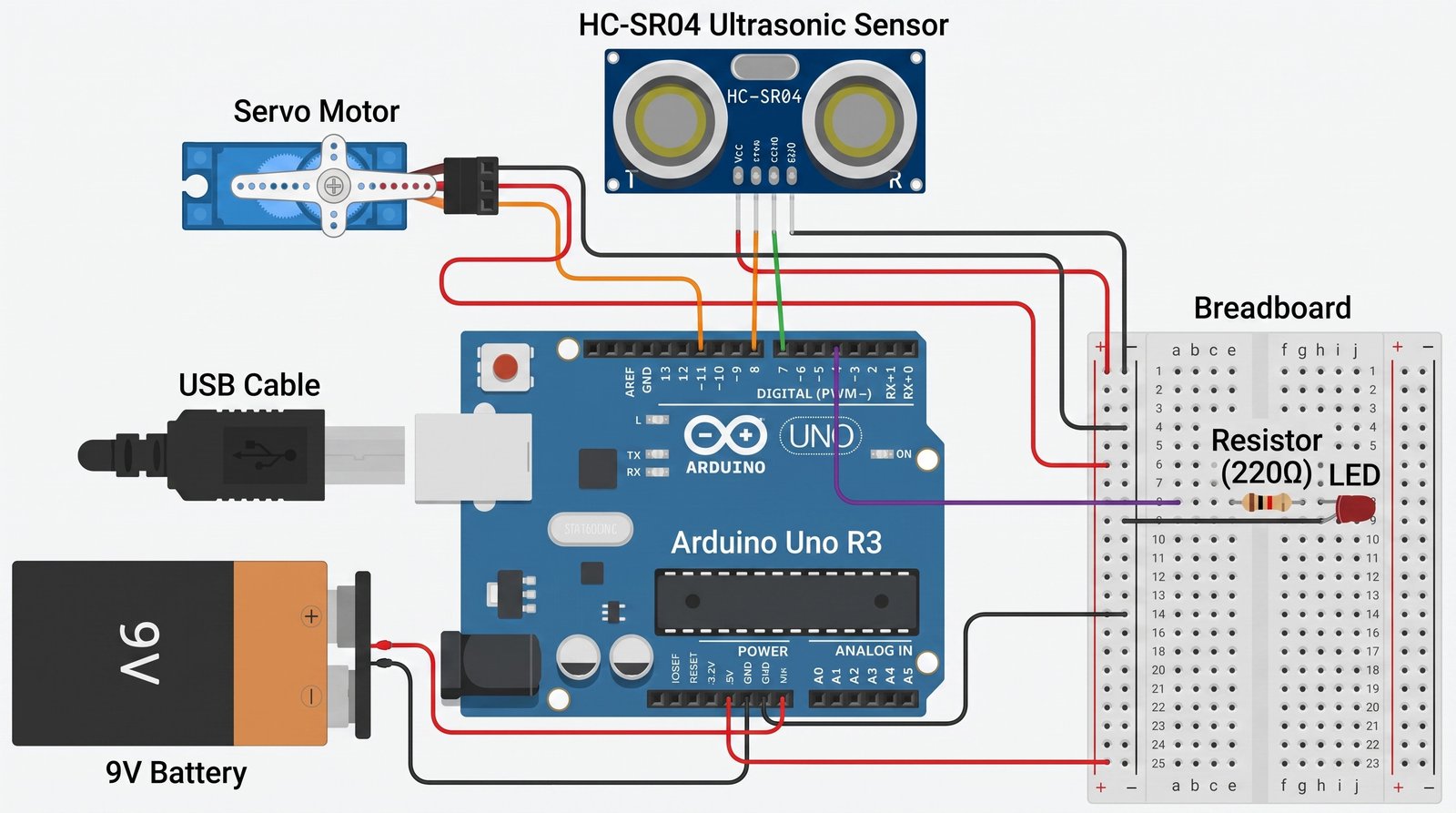 Rock Paper Scissors circuit diagram